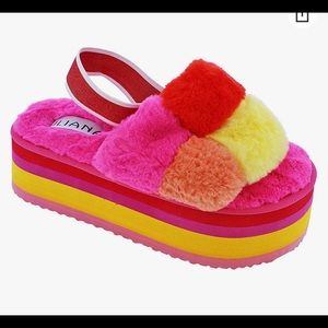 Furry platform slides